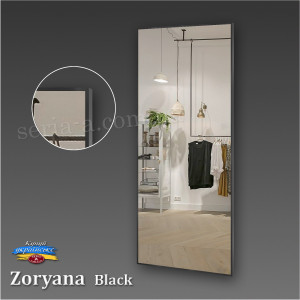 Дзеркало настінне ZORYANA BLACK в алюмінієвій рамі (в повний зріст)